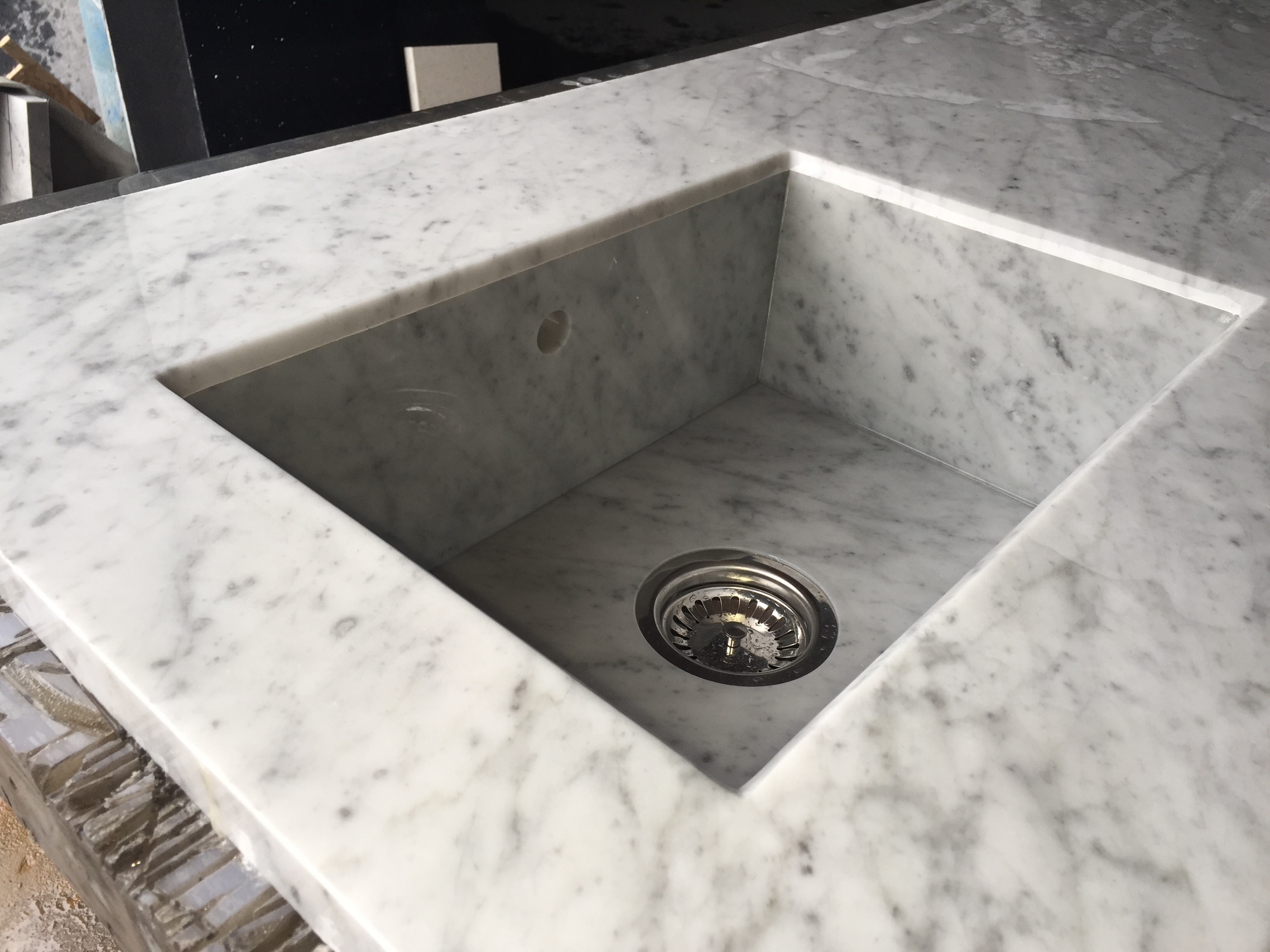 custom made quartz kitchen sink